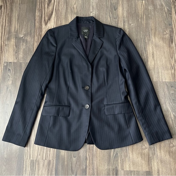 J.Crew Super 120s Wool Pinstripe 2-Button Blazer - Picture 6 of 16